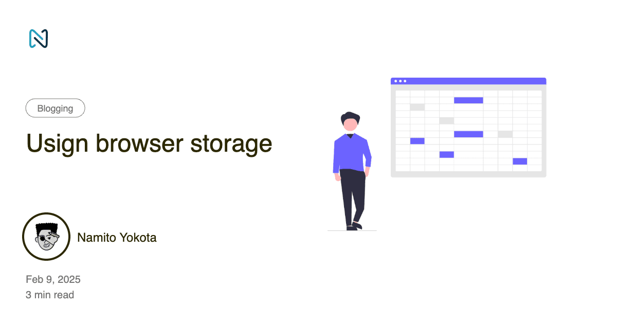 Using browser storage