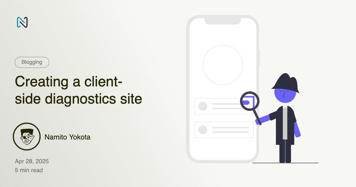 Creating a client-side diagnostics site